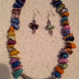 Necklace/earnings set